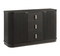 Treviso dining server with cabinet storage and open shelving