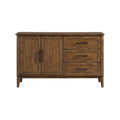 Honey finish 60 inch solid mango wood dining server