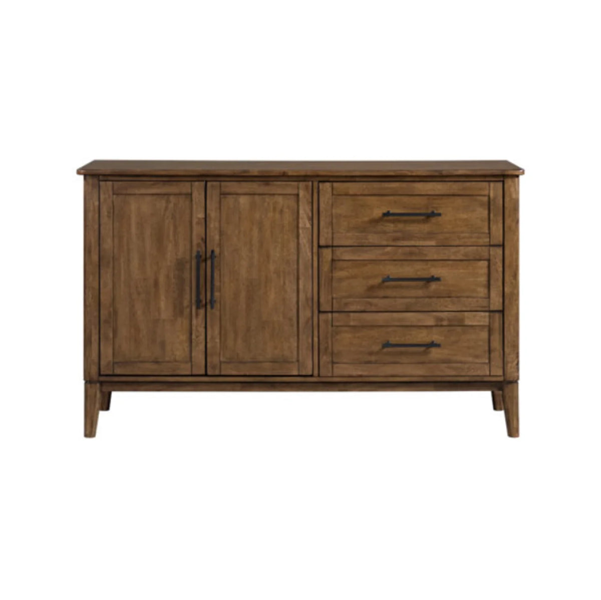 Honey finish 60 inch solid mango wood dining server